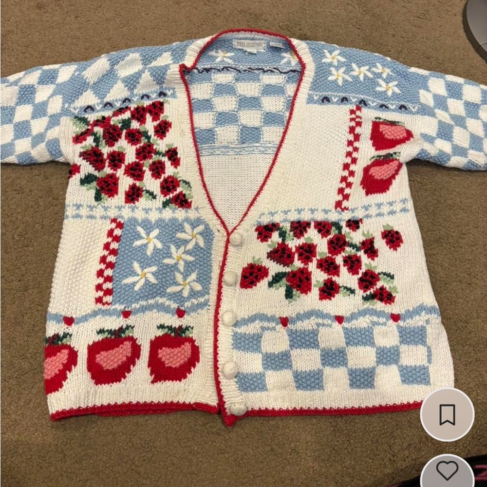 Heirlooms HANDMADE Colorful Patchwork Cardigan